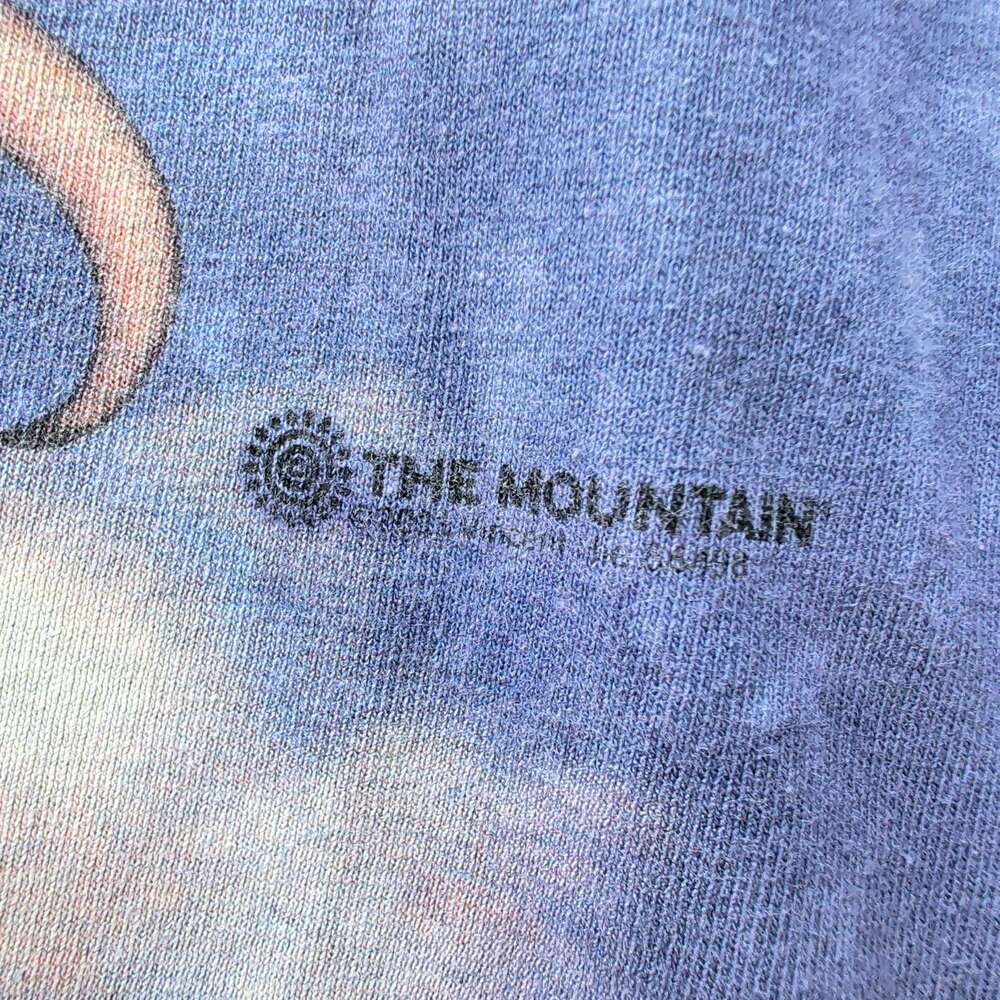 The Mountain Sun Moon Star Tie Dye T-Shirt Mens 2XL Blue Graphic Tee - Picture 6 of 7